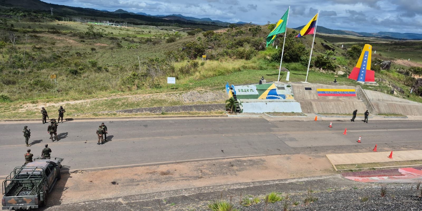 fronteira-do-brasil-com-venezuela-esta-aberta,-mas-segue-monitorada